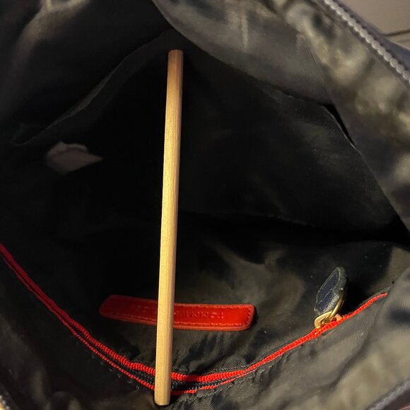 TOMMY HILFIGER  WOMEN'S BLACK SIGNATURE CANVAS CROSSBODY/SHOULDER WITH GOLD TONE - Picture 5 of 8